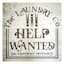 Laundry Help Wanted Canvas Wall Art, 16"