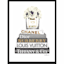 Framed Glam Books Canvas Wall Art, 12x16