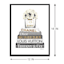 Framed Glam Books Canvas Wall Art, 12x16