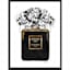 Framed Glam Perfume Canvas Wall Art, 12x16
