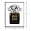 Framed Glam Perfume Canvas Wall Art, 12x16