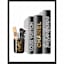 Framed Glam Books Canvas Wall Art, 12x16