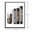 Framed Glam Books Canvas Wall Art, 12x16