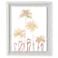 Providence Glass Framed Flamingos Print Wall Art, 16x20