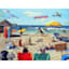Dog Beach Canvas Wall Art, 16x12