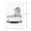 T. Rex In Bathtub Canvas Wall Art, 12x16