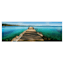 Hues of Blue Canvas Wall Art, 36x12