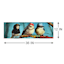 The Big Chick Lineup Canvas Wall Art, 36x12