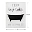 I Like Big Tubs & I Cannot Lie Canvas Wall Art, 11x14