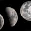 Glass Framed Moon Phases Art, 12x24
