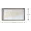 Framed Paper Flowers Wall Art, 12x24