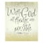 With God All Things are Possible Canvas Wall Sign, 10x12