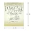 With God All Things are Possible Canvas Wall Sign, 10x12