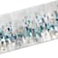 Blue Staccato Textured Canvas Wall Art, 12x36