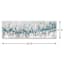 Blue Staccato Textured Canvas Wall Art, 12x36