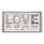 Glass Framed Love The Life You Live Framed with Raised Letters Wall Sign, 12x24