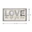 Glass Framed Love The Life You Live Framed with Raised Letters Wall Sign, 12x24