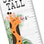 Tiny Dreamers Animal Growth Chart Canvas Wall Art, 12x40
