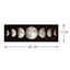 Lunar Phases Canvas Wall Art, 36x12