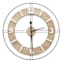 Honeybloom Metal & Wood Wall Clock, 24"