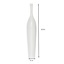 White Ceramic Oversized Vase, 37"