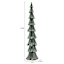 Homespun Holiday Green & White Glitter Tree, 20"