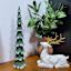 Homespun Holiday Green & White Glitter Tree, 20"