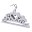 5-Pack Kids Flocked Tiara Hanger, Grey