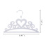 5-Pack Kids Flocked Tiara Hanger, Grey