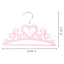 5-Pack Kids Flocked Tiara Hanger, Pink