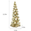 Gold Glass LED Tree, 12"