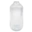 8In Ribbed Clear Short Stem Glass Vase