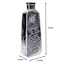 Silver Metallic Ceramic Vase, 19"