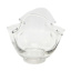 Clear Glass Wavy Bowl, 7"