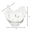 Clear Glass Wavy Bowl, 7"