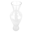 31In Clear Glass Hourglass Oversized Vase