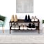 2 Tier Wood Shoe Rack - Espresso