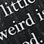 A Little Weird Is Good Canvas Wall Sign, 18"