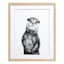 Glass Framed Otter Wall Art, 17x21