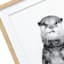 Glass Framed Otter Wall Art, 17x21