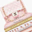 Pink Designer Bookstack with Bag Canvas Wall Art, 18x24