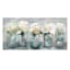 Fresh Picked Peonies Framed Embellished Canvas Wall Art, 17x34