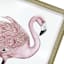 Providence Glass Framed Flamingo Print Wall Art, 18x26