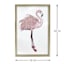 Providence Glass Framed Flamingo Print Wall Art, 18x26