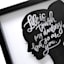 Glass Framed Life Silhouette Wall Art, 13"