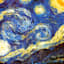 Starry Night Canvas Wall Art, 24x36