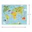 Children's Animal World Map Canvas Wall Art, 24x30