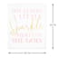She Leaves A Little Sparkle Wherever She Goes Canvas Wall Art, 20x24
