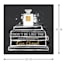 Fashion Library with Foil Canvas Wall Art, 20"