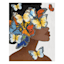 Glam Butterfly Lady Canvas Wall Art, 22x28